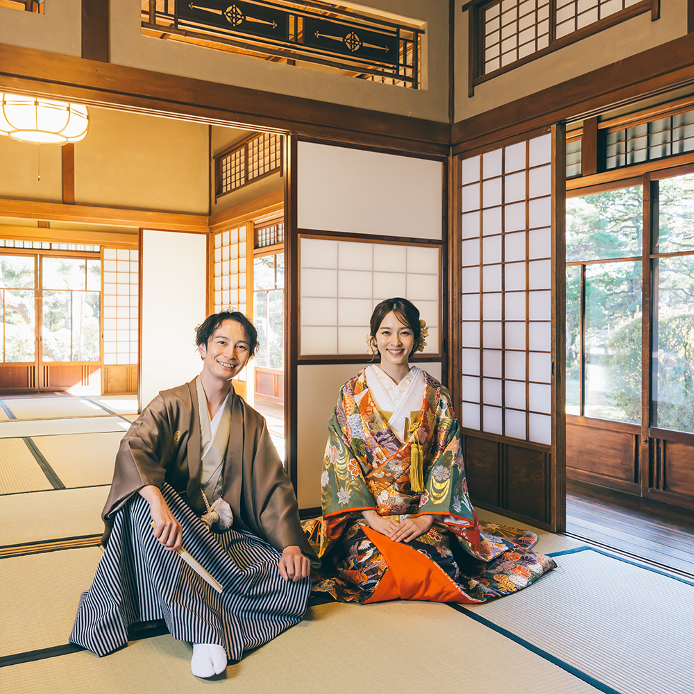 千葉県野田市の野田市市民会館でのロケーション結婚写真