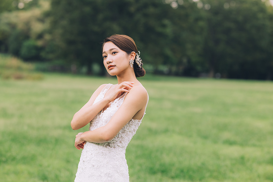 埼玉県草加市のそうか公園でのロケーション結婚写真